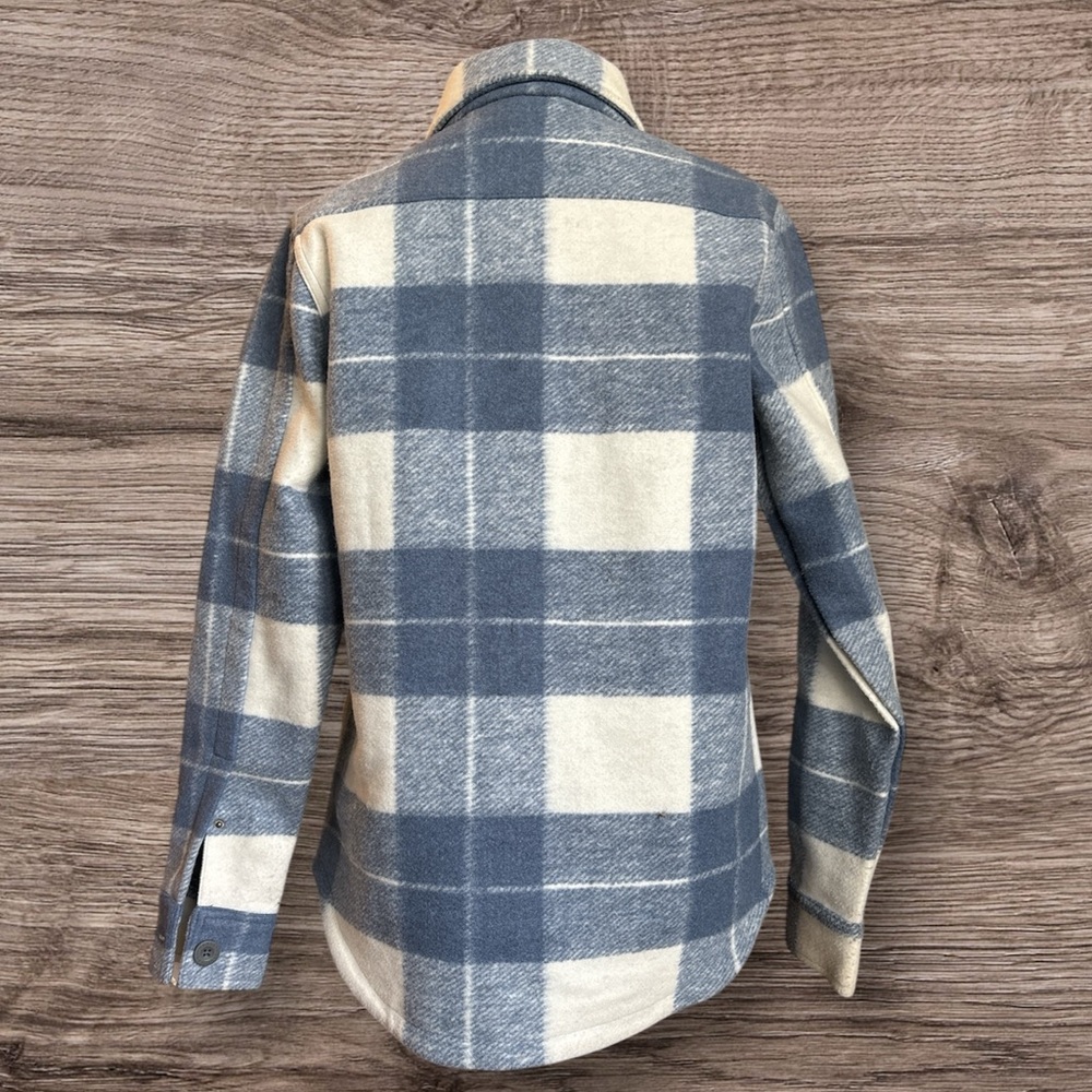Harley-Davidson Blue and White Plaid Utility Jacket Women’s Medium - Picture 4 of 14